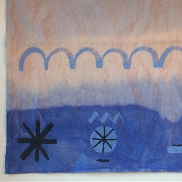 DIP-DYED HANDPAINTED UNIQUE COTTON TOTE - Picture 3 of 3